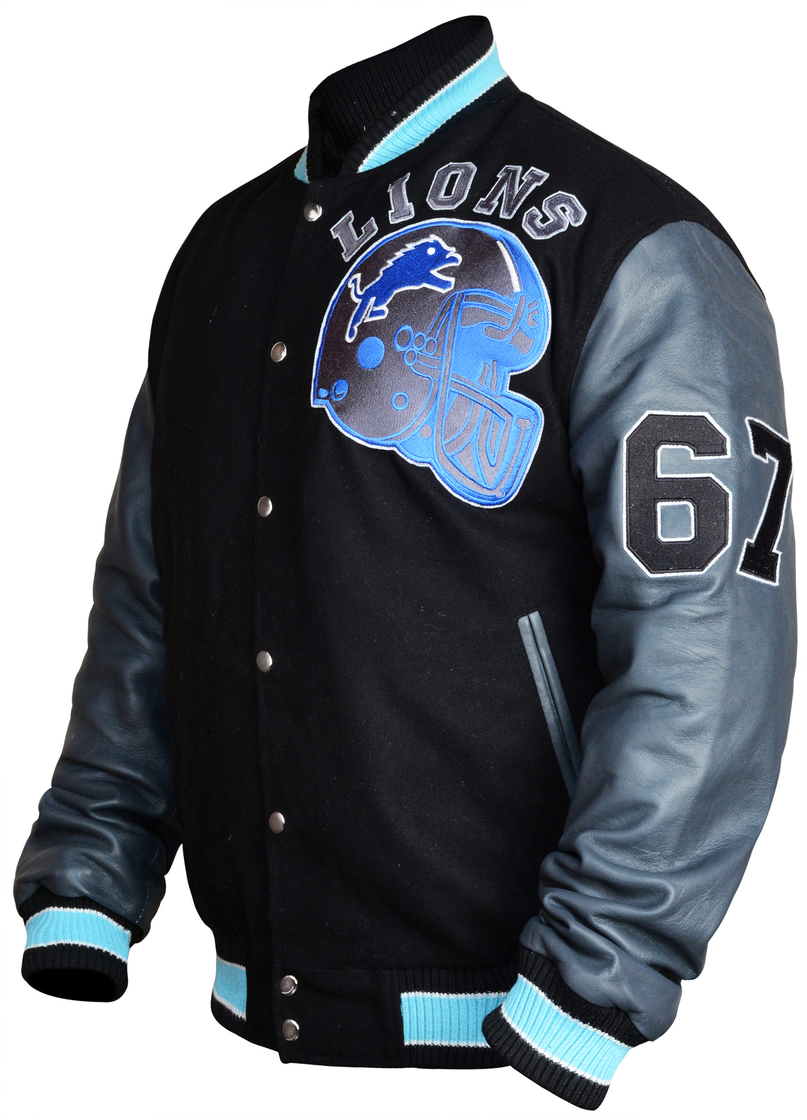 Eddie Brock Varsity Venom 2 Detroit Lions Tom Hardy Bomber Wool ...