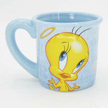 Tweety Bird Coffee Cup Mug 99% Angel Houston Harvest Looney Toons Blue 1... - $21.00