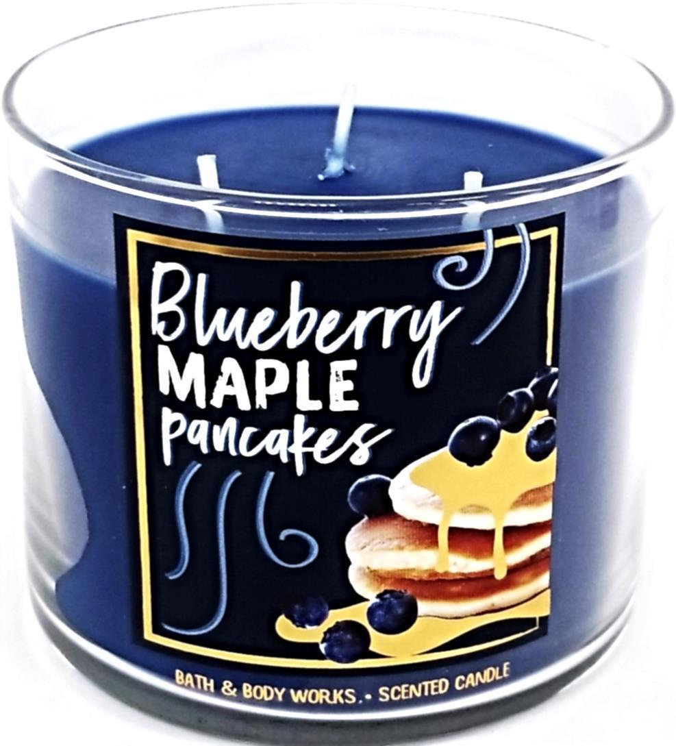 Bath and Body Works Blueberry Maple Pancakes 3 Wick Candle 14.5 oz