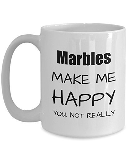 Marbles Lover Gift, Funny Marble Fan Mug, Hobby Birthday Gift Idea, Christmas -