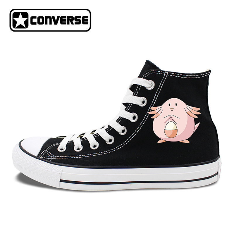Design Pokemon Converse Chuck Taylor Shoes Anime Chansey High Top Canvas Sneake - Unisex Adult Shoes