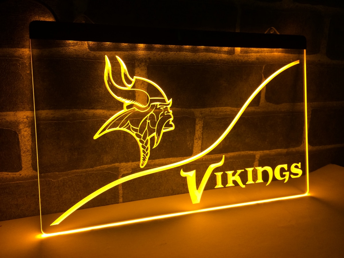 vikings led sign