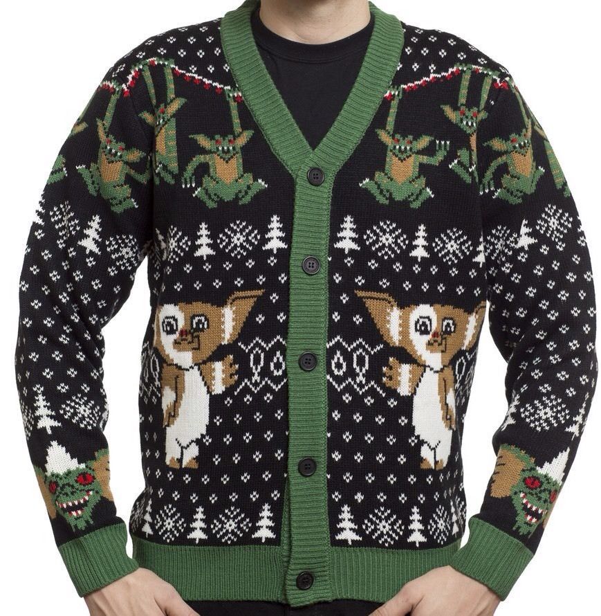 Image of Gremlins Mondo Ugly Sweater Cardigan XL 2XL 3XL Christmas Sweater Funny
