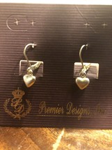 Premier Designs Jewelry Hearts Fishhook Earrings New - $12.86