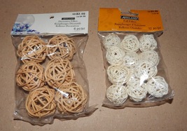 Wood Balls Decorative Fillers Ashland Crafts Dried Decor Multi Color 2pks 140W - $6.49