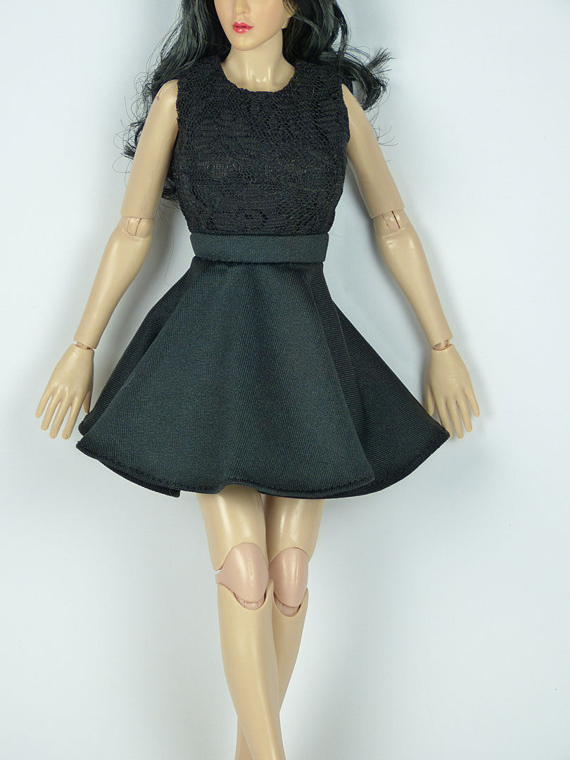 Cy Girl NT Female Black Ribbon Heel Shoes 1//6 Phicen Kumik TTL ZC Hot Toys