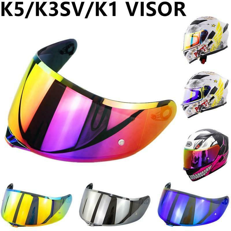 Motorcycle Full Face Helmet Visor Shield Lens Bike Fits For Agv K1 K5 K3sv Casco