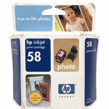 HP Photo Inkjet Print Cartridge Color Number 58 Exp. Aug 2004 *Box Damag... - $3.96