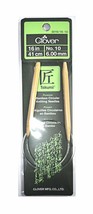 Clover Takumi Bamboo 16 Inch Circular Knitting Needle Size 10 - $12.56