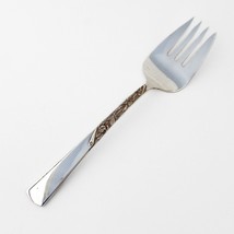 Rose Motif Cold Meat Fork Stieff Sterling Silver 1954 - $127.16