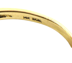 Vtg Estate SKAL 14k Yellow Gold Citrine & Spinel Stone Ring 2.35g - Sz 9 - 3.2mm image 5