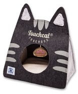 Touchcat &#39;Kitty Ears&#39; Travel Collapsible Folding Cat Pet Bed House With Toy - $42.29
