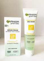 Garnier Brightening Serum Cream 2.4oz &amp; Brightening Gel Wash 4.4 oz NEW - $29.69