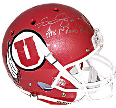 Kevin Dyson signed Utah Utes Red TB Full Size Schutt Replica Helmet #1 1998 1st  - $178.95