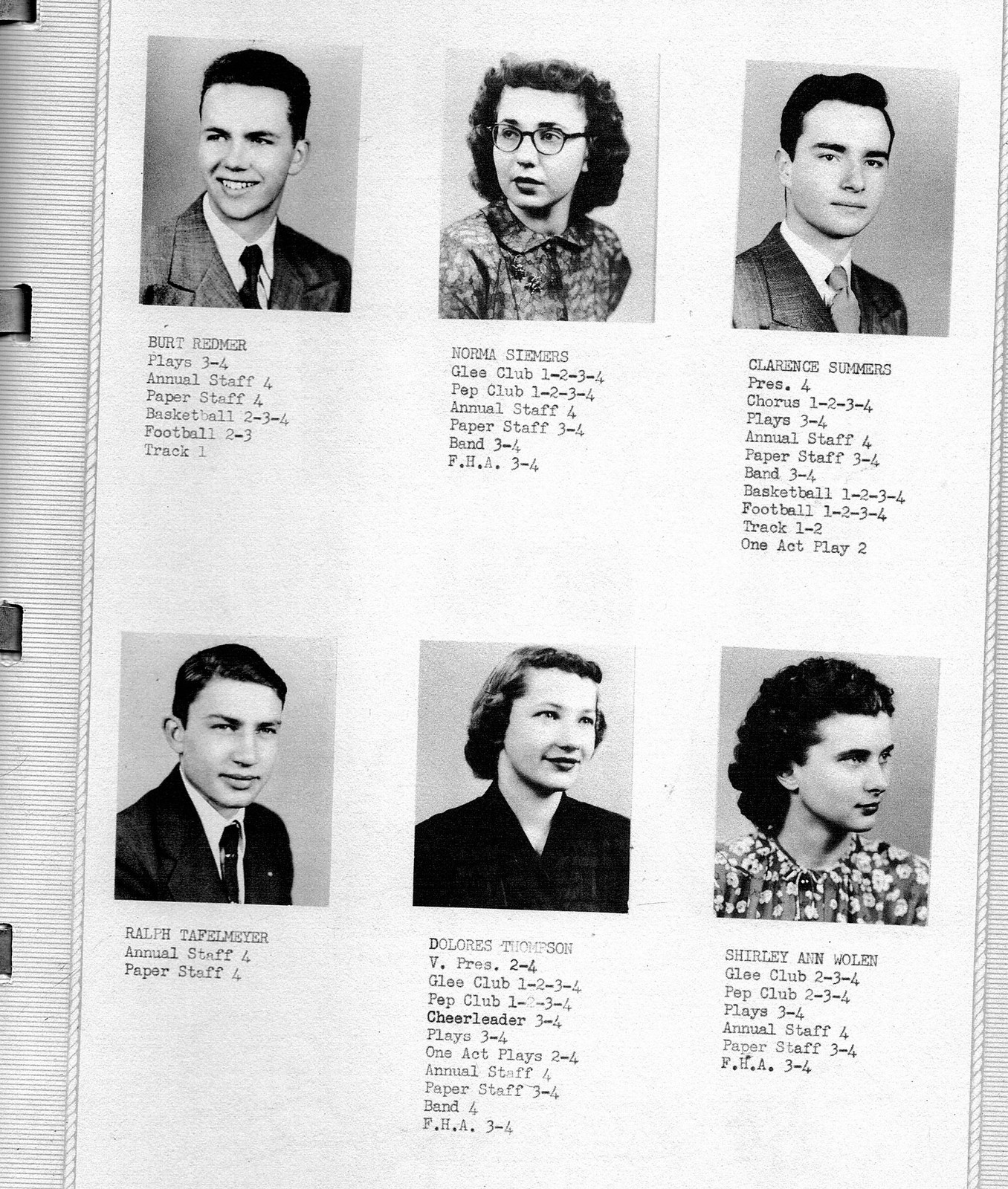 1950 Bow Bells High School YearBook, BowBells, North Dakota Elementary & High Schools