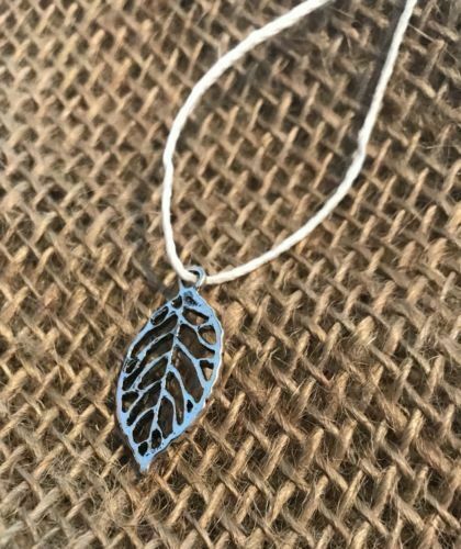 Primary image for Sin Eraser Spirit Cleanse Your Life Handmade Silver Leaf Necklace Metaphysical