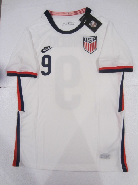 Josh Sargent #9 USA USMNT Stadium White Home Soccer Jersey 2021-2022 ...