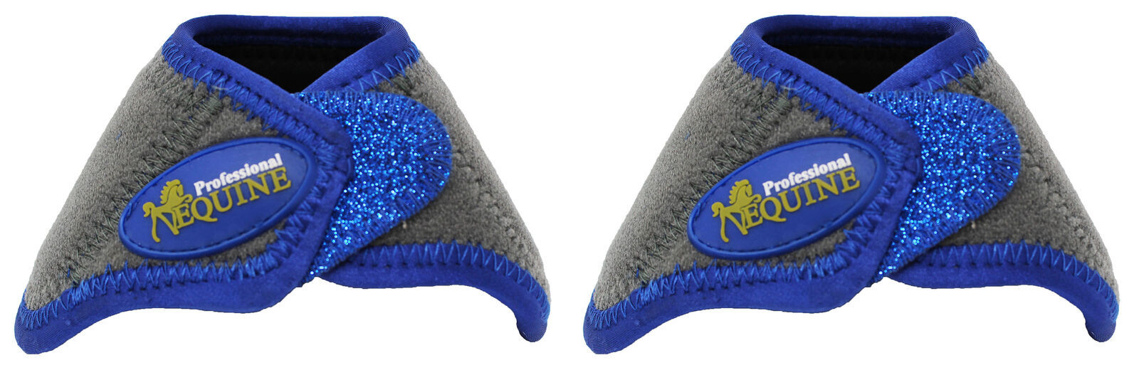 Horse Medium Professional Equine Sports Bell Boots Glitter 4130E - $18.80