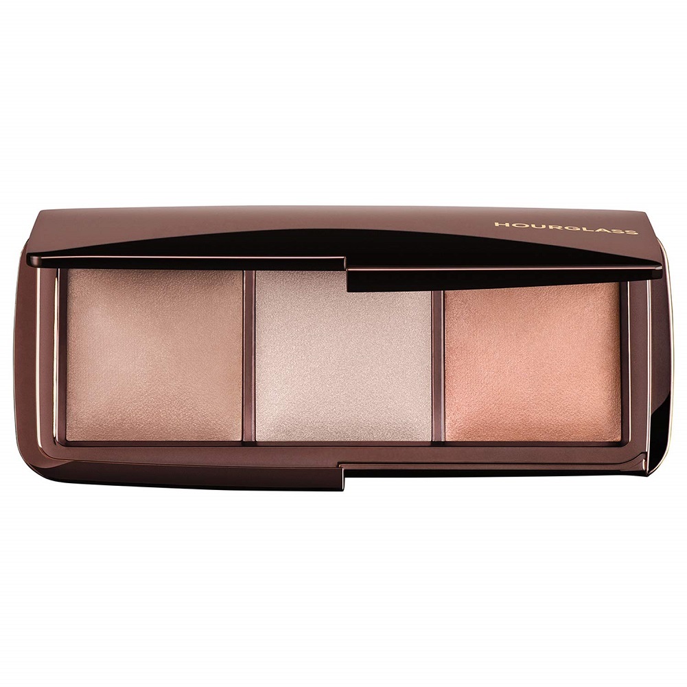 Hourglass Ambient Lighting Palette. Three-Shade Palette with Finishing Powders