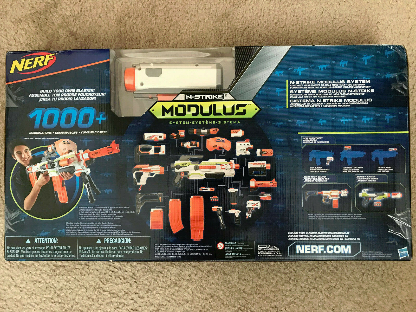 NERF N-Strike Modulus Battlescout ICS-10 System HD Camera Blaster Toy ...