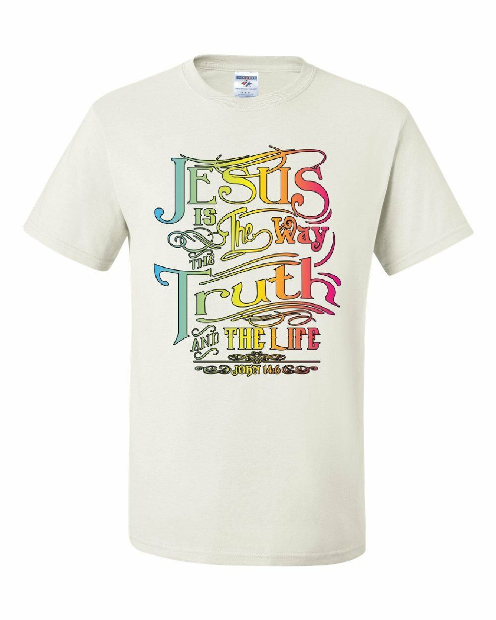 Jesus Is the Way T-Shirt Truth Life Bible Religion God Lord Pray Tee ...