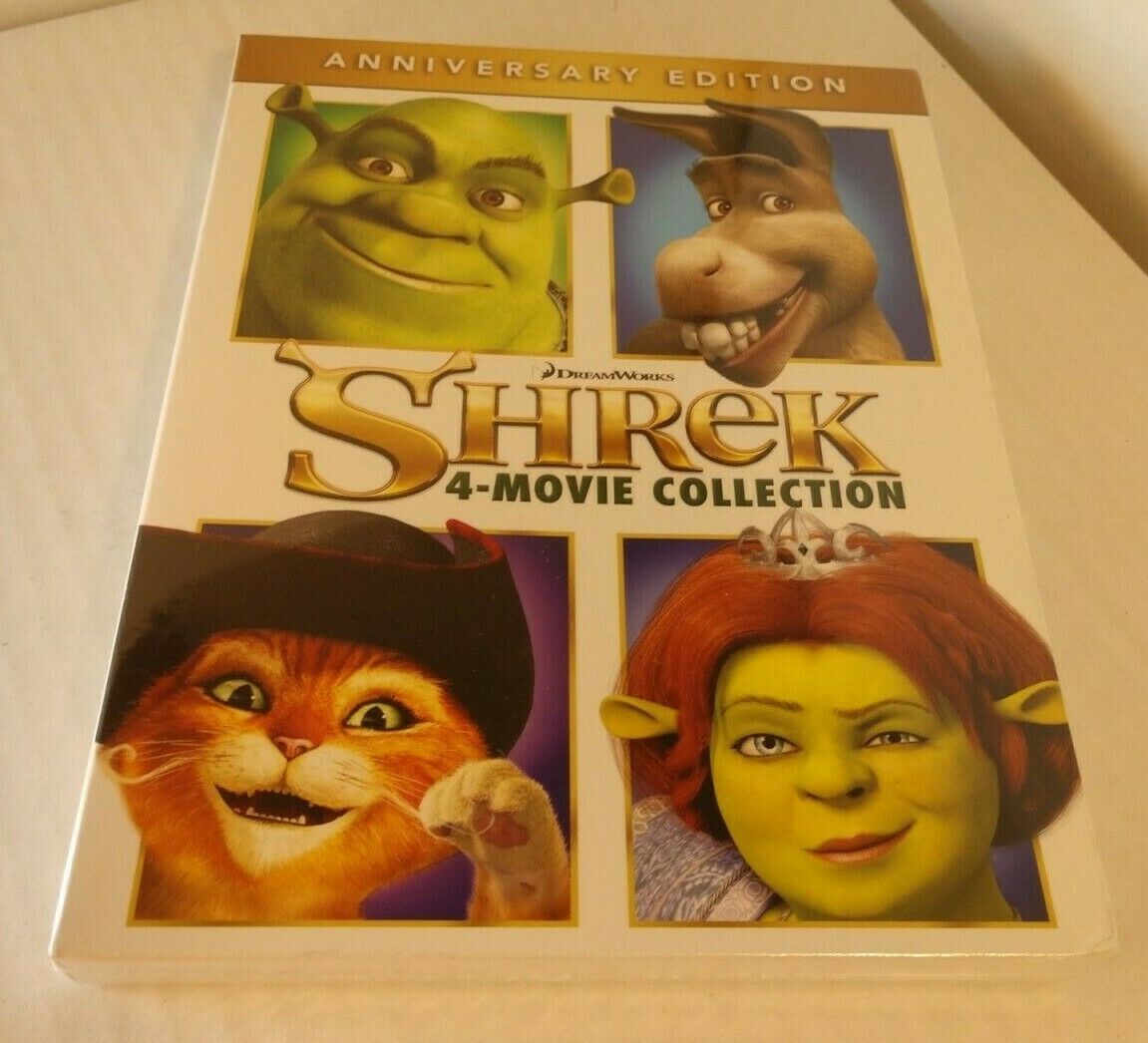 Shrek 4 Movie Collection (Blu-ray Boxset, 4-Disc Set) NEW-Shipping with ...