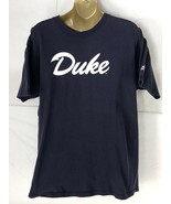 Vintage Duke Blue Devils Adidas T Shirt Blue Faded Worn Cotton Made USA ... - $22.80