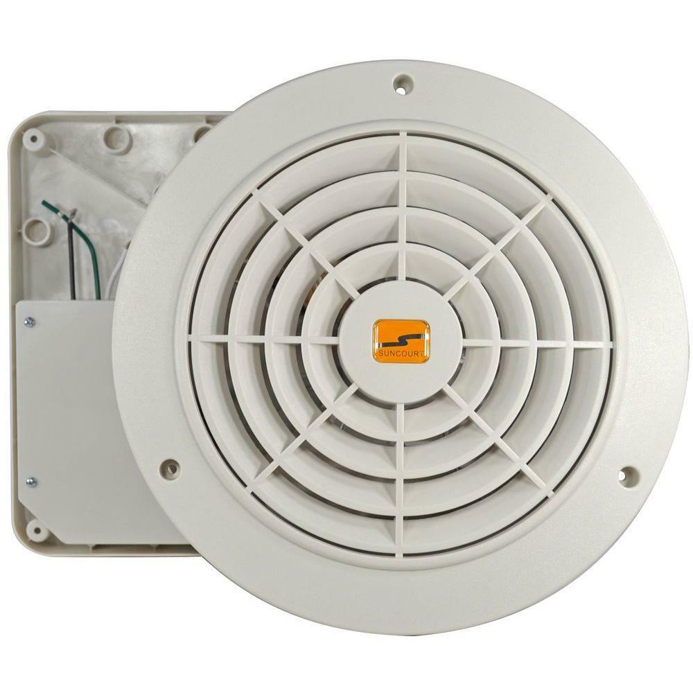 Suncourt Thru Wall Fan Room Ventilation Hardwired Variable Speed Quiet