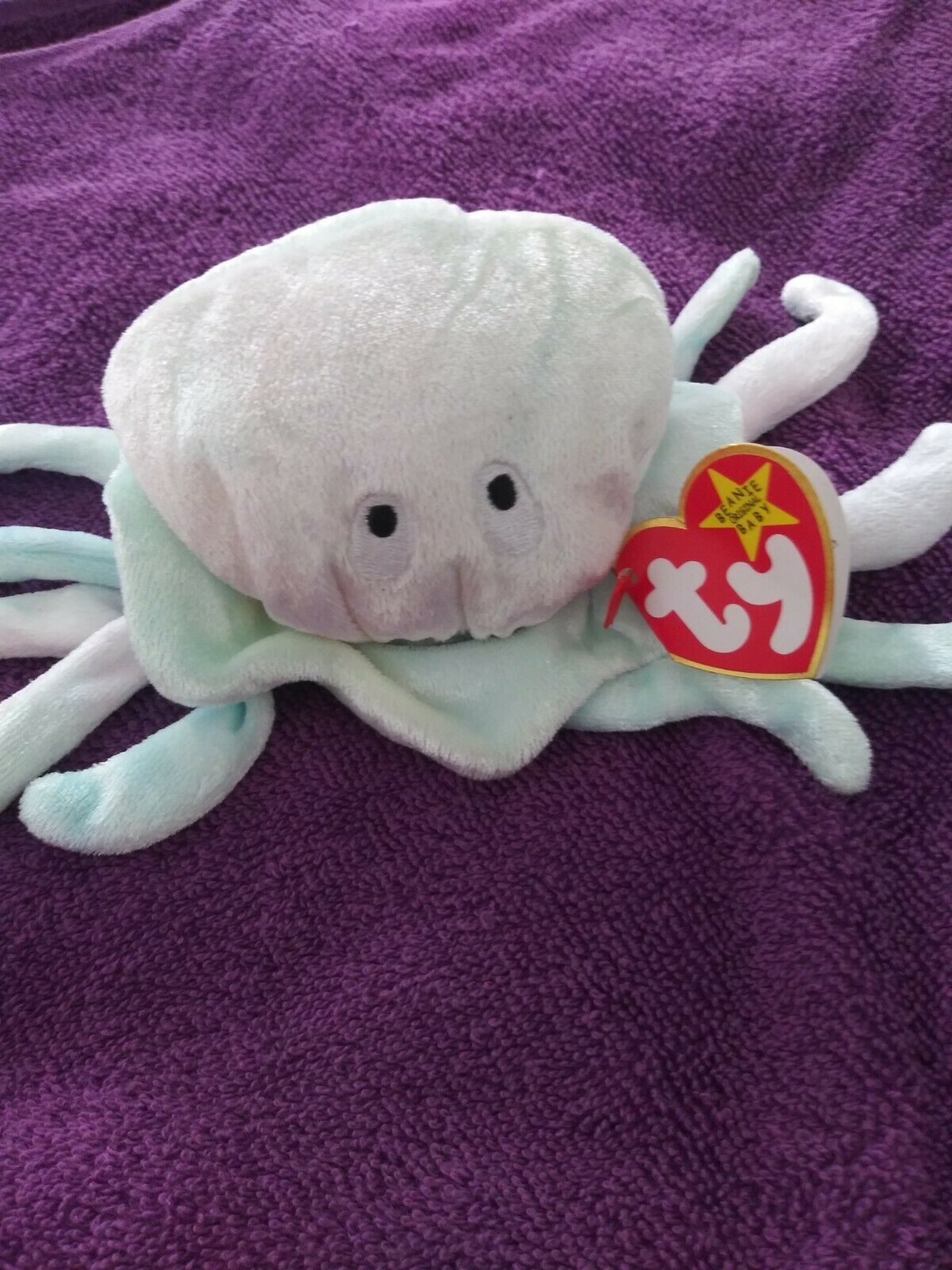 Gooch the Jellyfish Beanie Baby with tag error - Retired