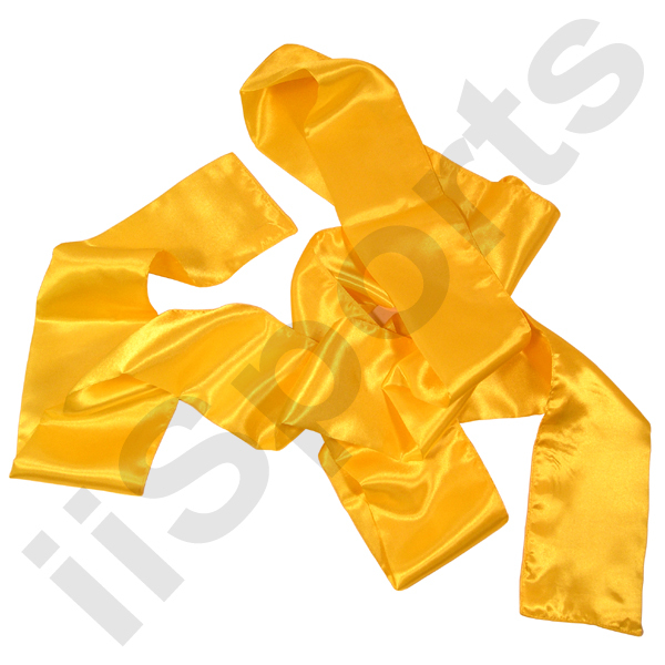 YELLOW Chinese Kung Fu Pa Kua Wing Chun Tai Chi Martial Art Satin Sash