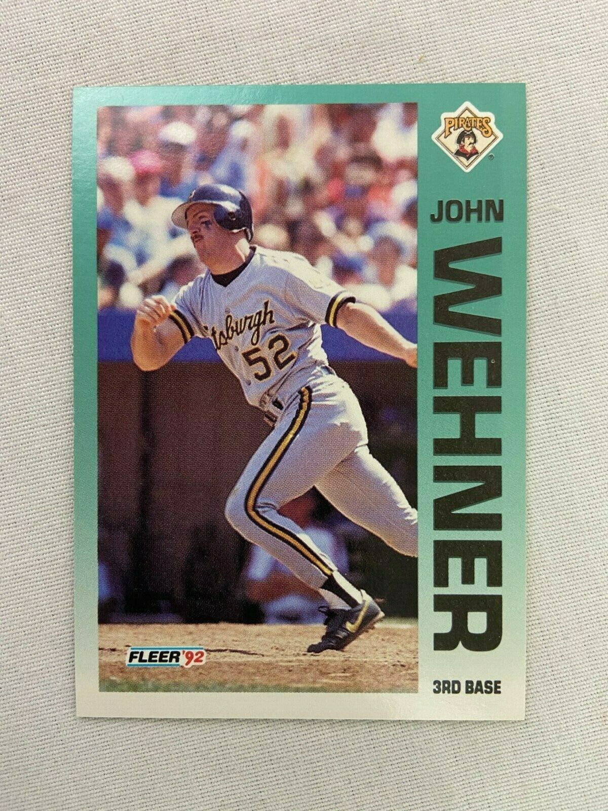 John Wehner Pittsburgh Pirates 1992 Fleer Baseball Card 573 Baseball
