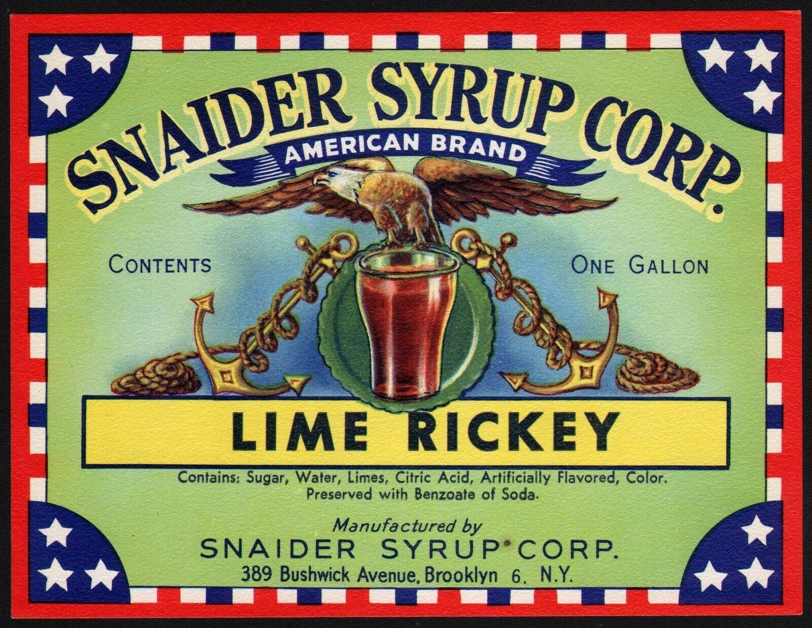 Vintage soda pop bottle label SUN VALLEY STRAWBERRY Swallows Lima Ohio n-mint+ 