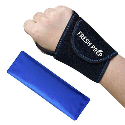 Wrist Gel Ice Pack for Hot Cold Therapy with Neoprene Support Brace