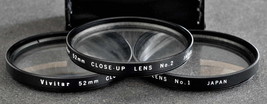 Vivitar 52mm Close-Up Lens Set No.+1 No.+2 No.+4 Macro Lenses  - $23.00