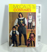 McCalls Sewing Pattern Costumes #M5500 Size Kids 3-8 Knight Prince Samurai - $7.50