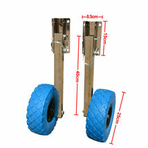 Stainless Steel Boat Transom Launching Wheel Dolly For Inflatable boat image 2