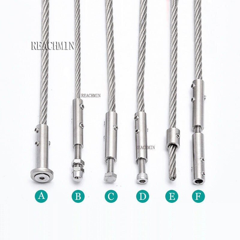 5pcs 304 Stainless Steel Cable Railing Thread Swage Wire Rope Tensioner