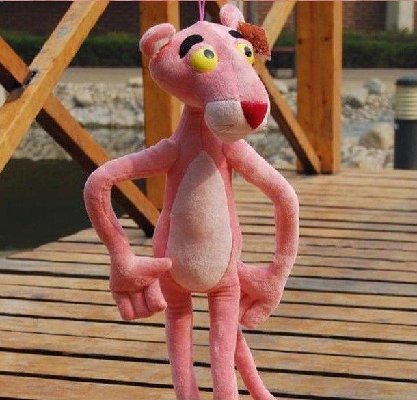 Official Kids/' Pink Panther Stuffed Doll Soft Plush Pink Medium 21/" Toy Display