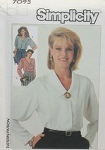 Simplicity Sewing Pattern 7095 Blouse Size 8 - $4.99