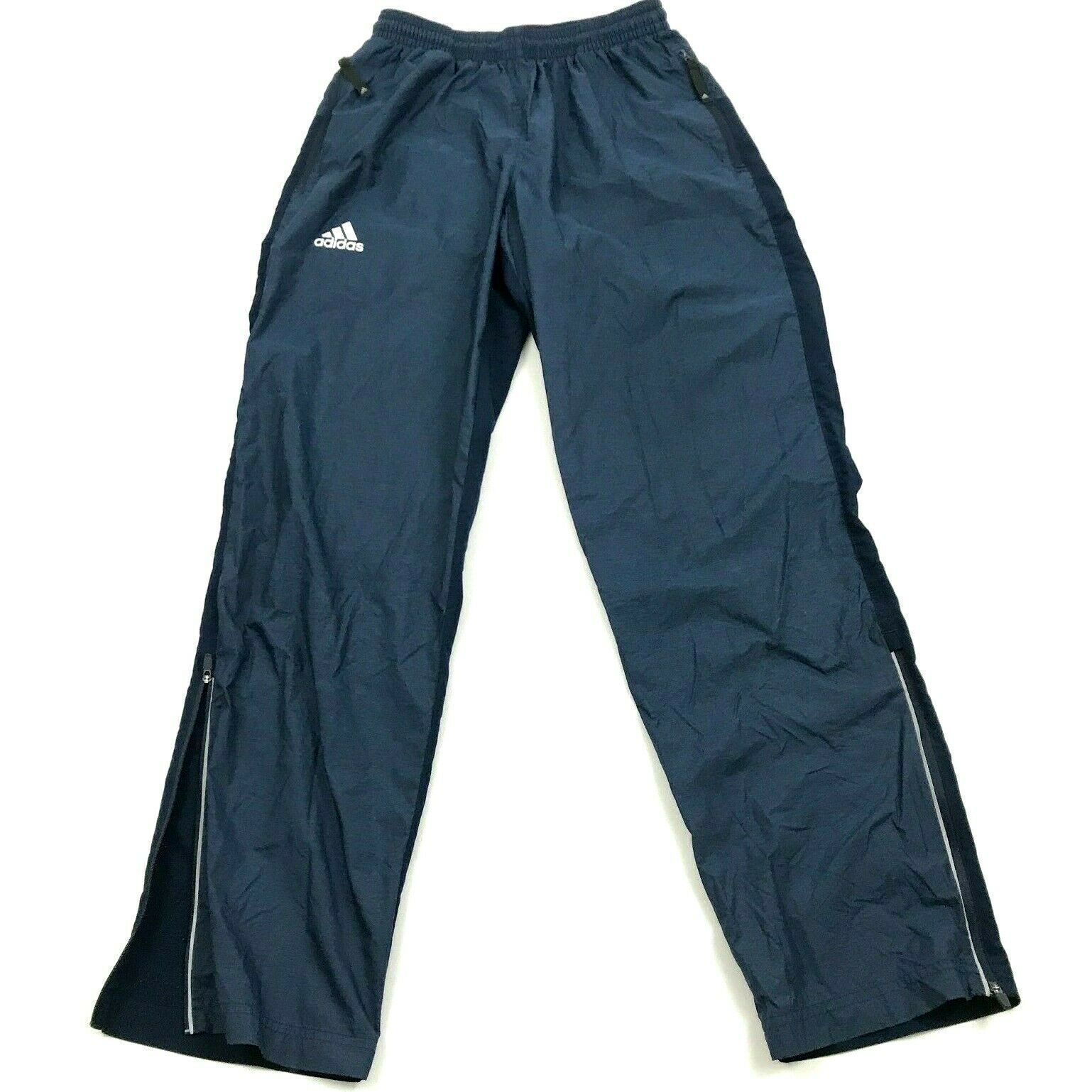 Adidas Mens Blue Running Pants Size S Small Two Tone blue Stretch 3M ...
