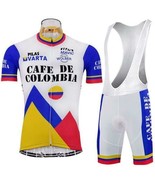 1986 CAFE DE COLOMBIA Cycling Jersey Retro Road Pro Bike MTB Short Sleev... - $29.00