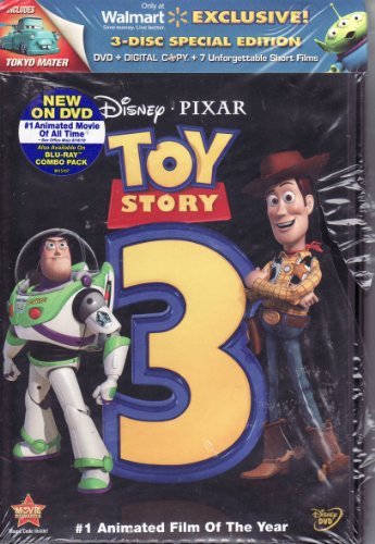 Toy Story 3 LIMITED EDITION 3 DISC SET (Standard DVD DisneyFile Digital ...