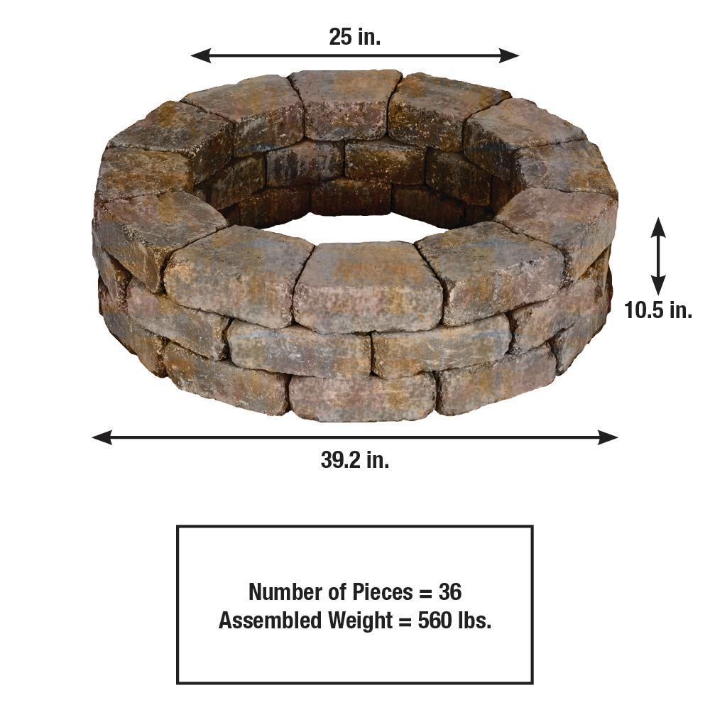 Pavestone Landscape Tree Ring 39 In X 105 In Edging Concrete Sierra