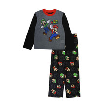 Super Mario Bros. Cast Collage 2-Piece Youth Pajama Set Black - $14.99