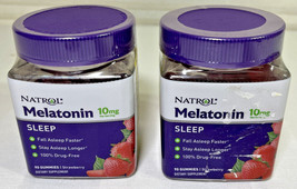 2PC Natrol Melatonin 10 Mg Strawberry Flavor - 90 Gummies - $24.63