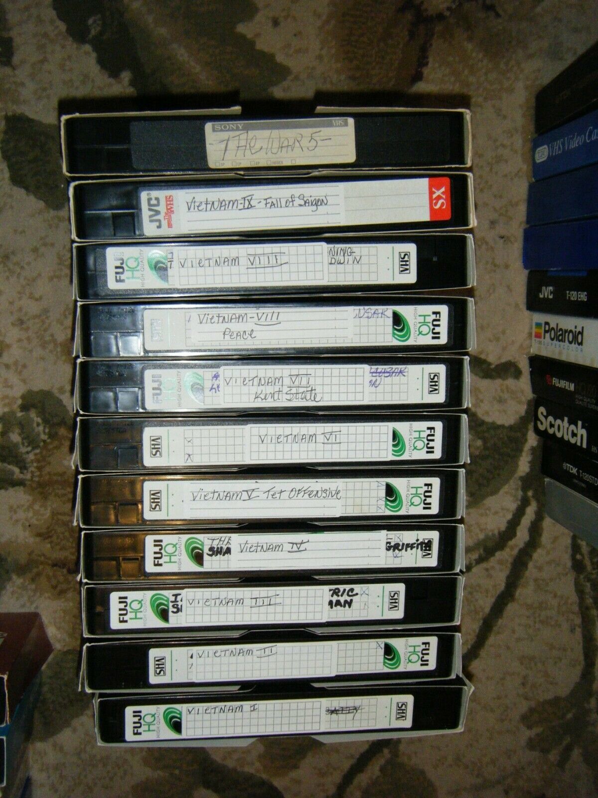 Lot of 10 Used VHS TAPES 4 LOTS AVAILABLE LOT9 VHS Tapes
