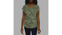 NWT Women a.n.a. CAMO POCKET  Tee Cotton Top Size X Large - NEW - $11.87