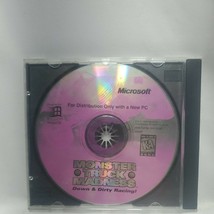 Monster Truck Madness Down &amp; Dirty Racing Vintage 1996 Microsoft CD Disc... - $7.60