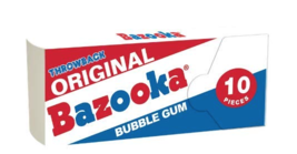 Bazooka Original and Blue Razz Bubble Gum, 10 Count (Pack of 12) - $22.76