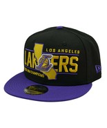 Los Angeles Lakers NBA Champions 9FIFTY 2Tone Statehood Snapback Hat by ... - $23.70